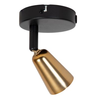 Lucide TIANA - Wall spotlight / Wall light - 1xGU10 - Wall light or Ceiling light - Champagne Color